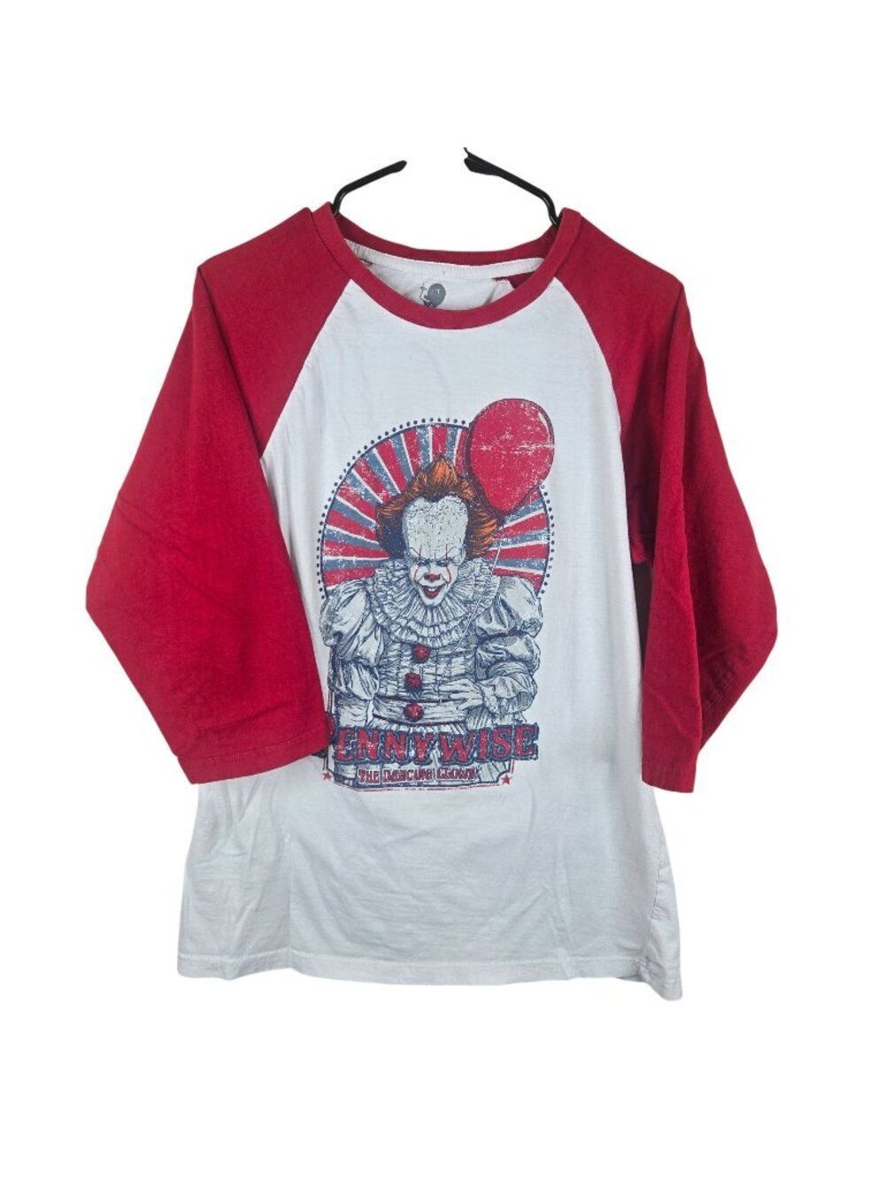 Pennywise The Dancing Clown 3/4 Sleeve Raglan Shirt XL Lootwear Size XL